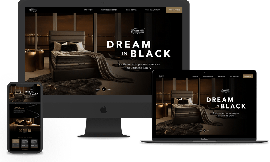 Beautyrest website mock ups