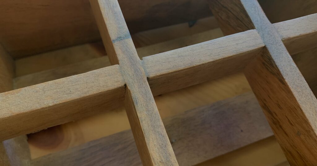 abstract image of wooden grid