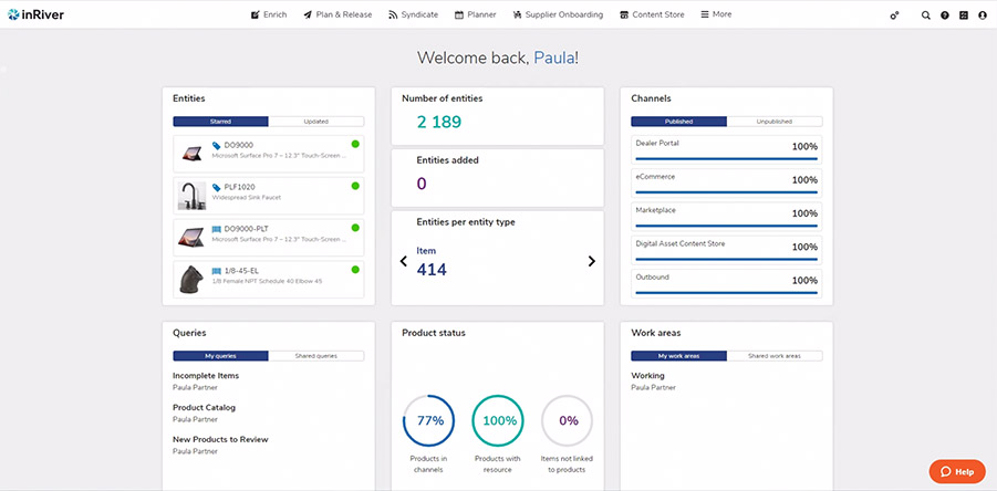 inriver dashboard