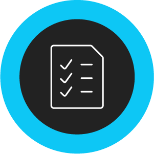 Icon of a check list