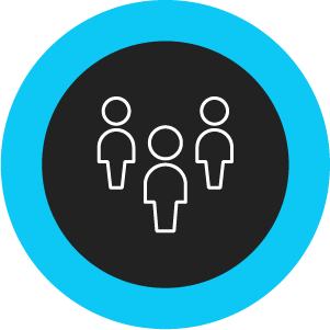 icon of three people