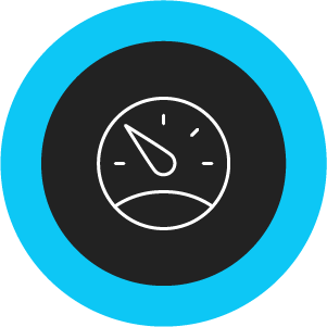 Icon of a spedometer