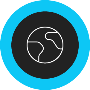 Icon of a globe