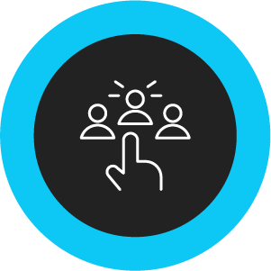 Icon of a person being selected